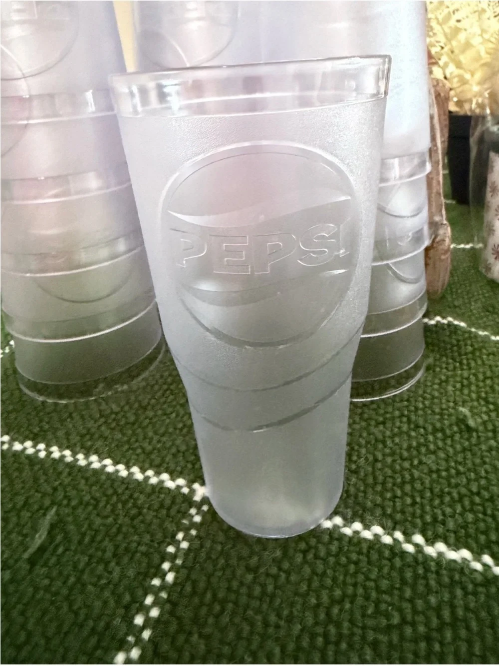 💙🤍💙 Pepsi Frosted Plastic Cups 💙🤍💙